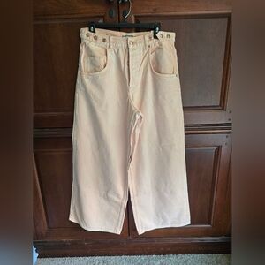 Free People peach colored jeans size 27